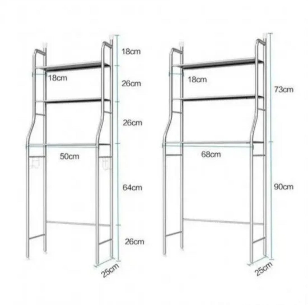 Polica za iznad veš mašine Polica za kupatilo