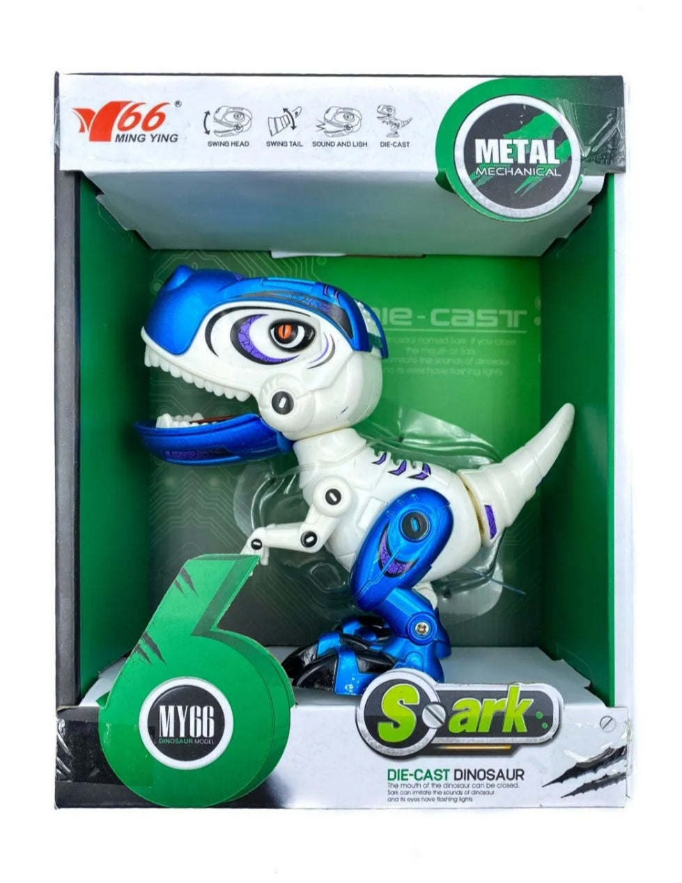 Metalni Dinosaurus robot T-Rex sa zvučnim i svetlosnim efektima