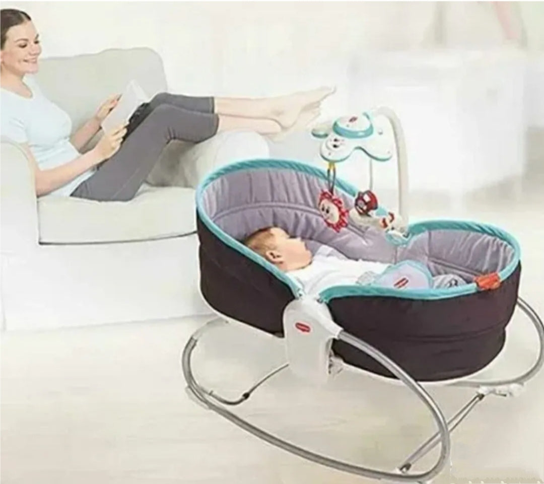 3u1 Krevet, Ležaljka - Njihalica i Stolica Za Bebe