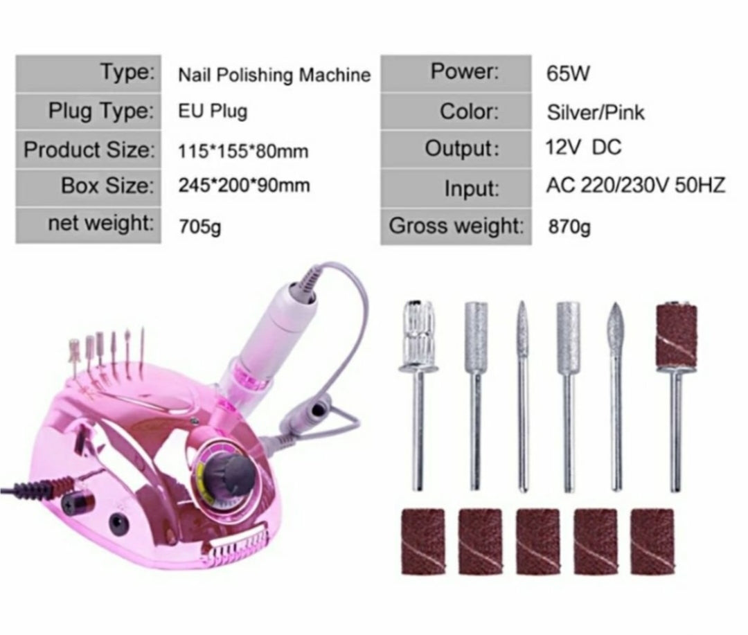 Profesionalna turpija za manikir i pedikir 65W i 35000 o/min