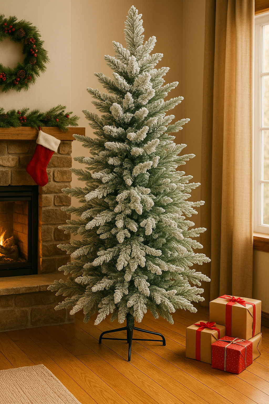 Božićna snežna jelka - premium 210cm