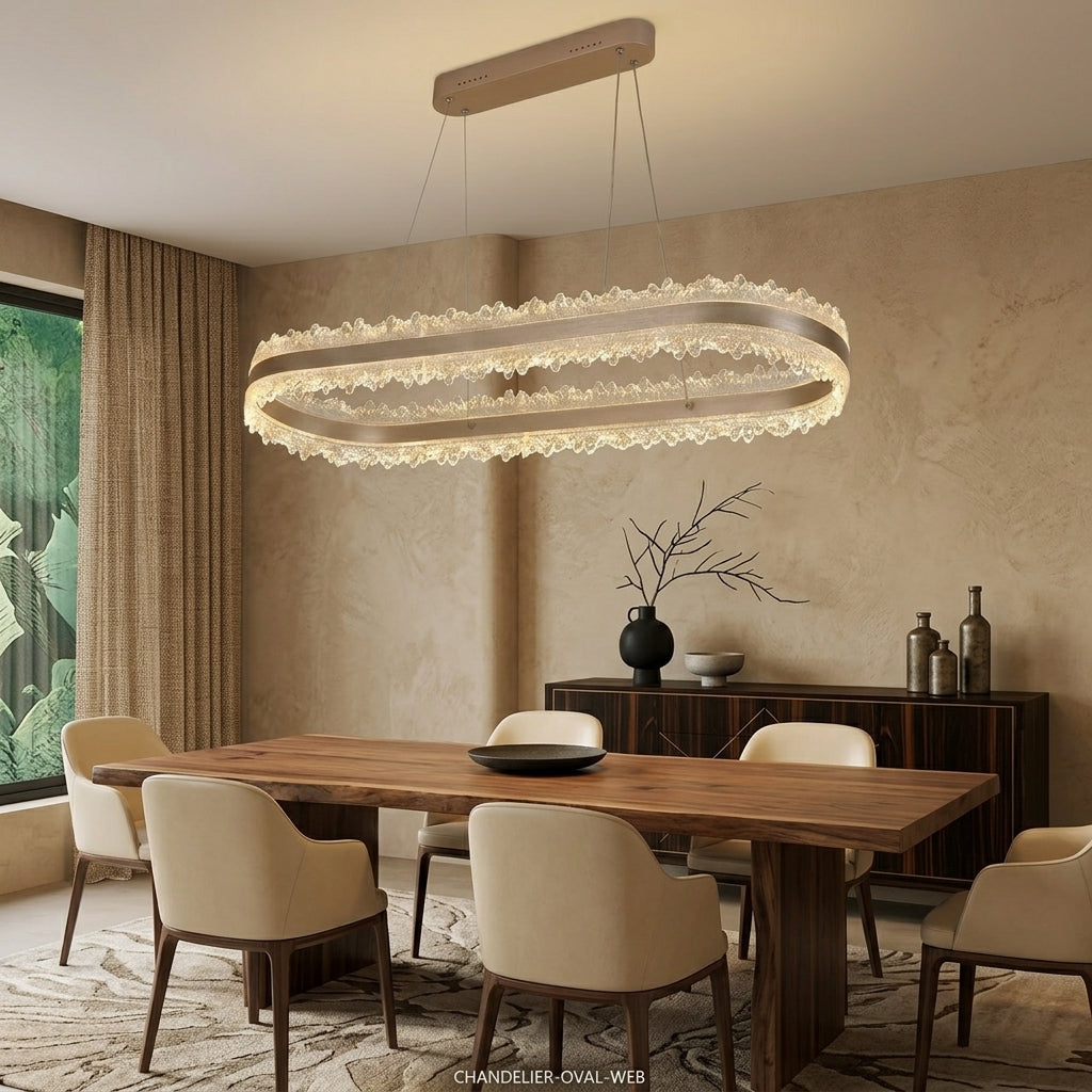 LED ovalni luster Valeso 106w