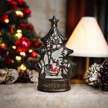 Svetleća Jelka sa deda mrazom