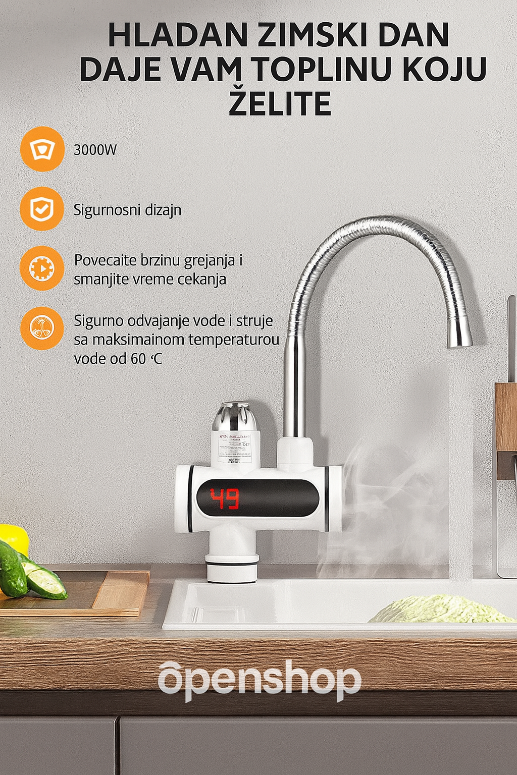 Slavina 3u1 sa grejačem