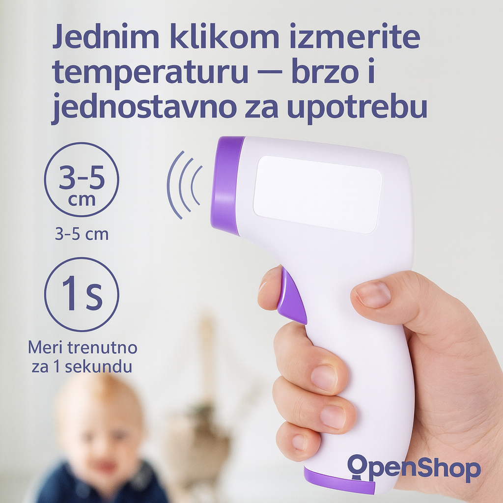 Beskontaktni infracrveni termometar – brzo i higijensko merenje