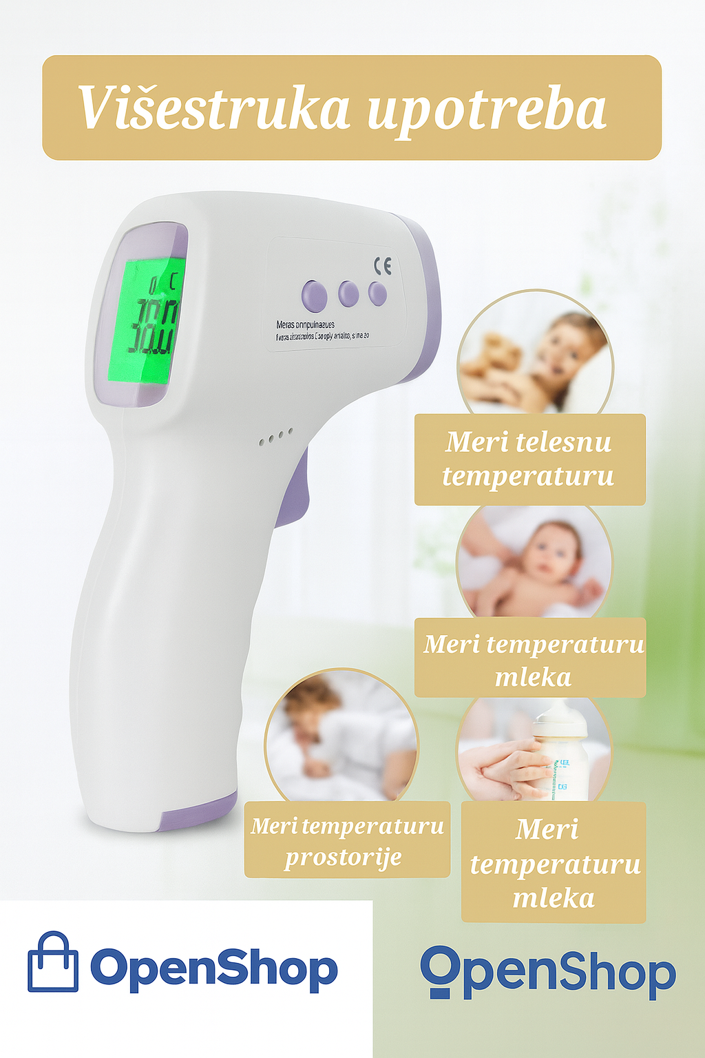 Beskontaktni infracrveni termometar – brzo i higijensko merenje