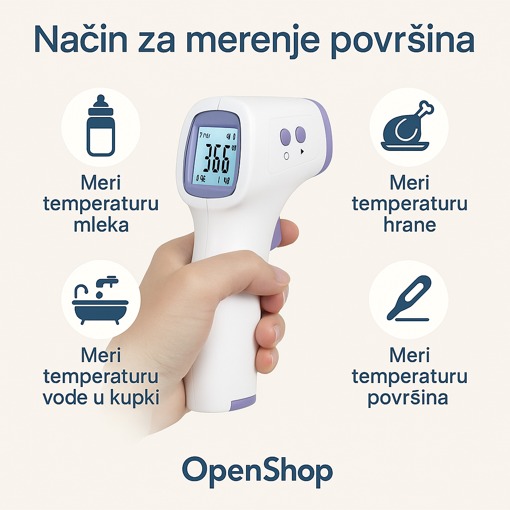 Beskontaktni infracrveni termometar – brzo i higijensko merenje