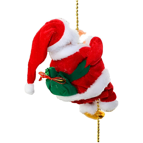 Novogodišnji deda mraz koji se penje i svira