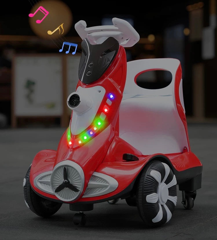 Dečiji autić na akumulator sa balončićima, LED svetlima i zvukom