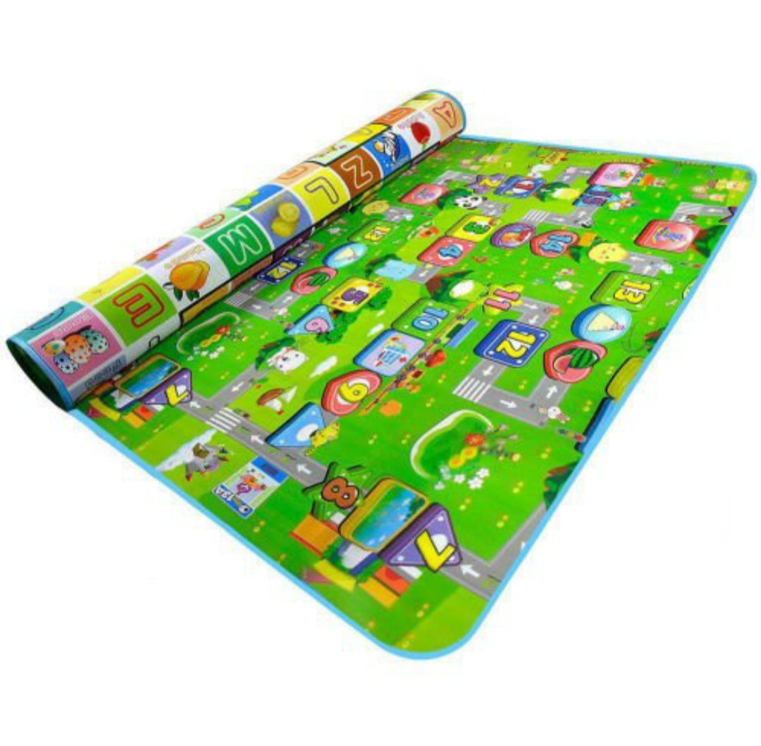 Dvostrana podna podloga za igru i puzanje 180x100 više dezena