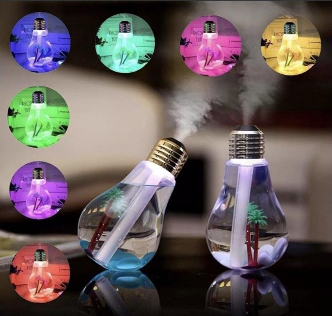 Ovlaživač vazduha Aroma difuzor u obliku sijalice sa dekorativnim led svetlom