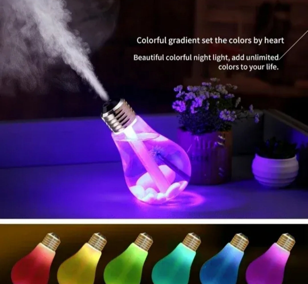 Ovlaživač vazduha Aroma difuzor u obliku sijalice sa dekorativnim led svetlom