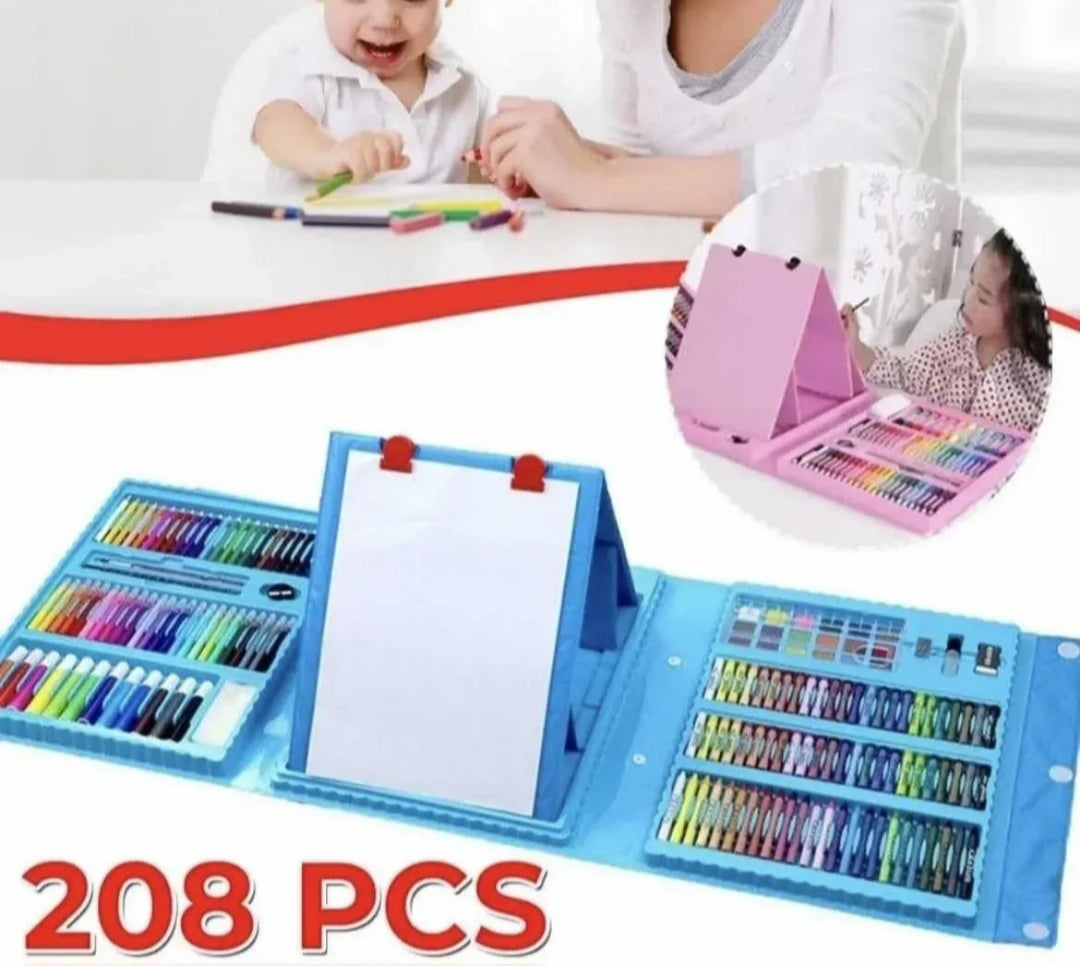 Veliki kreativni set za crtanje i slikanje sa štafelajem u koferu