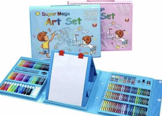 Veliki kreativni set za crtanje i slikanje sa štafelajem u koferu