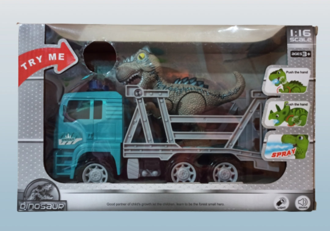 Kamion sa DINOSAURUSOM koji izbacuje paru sa svetlosnim i zvučnim efektima
