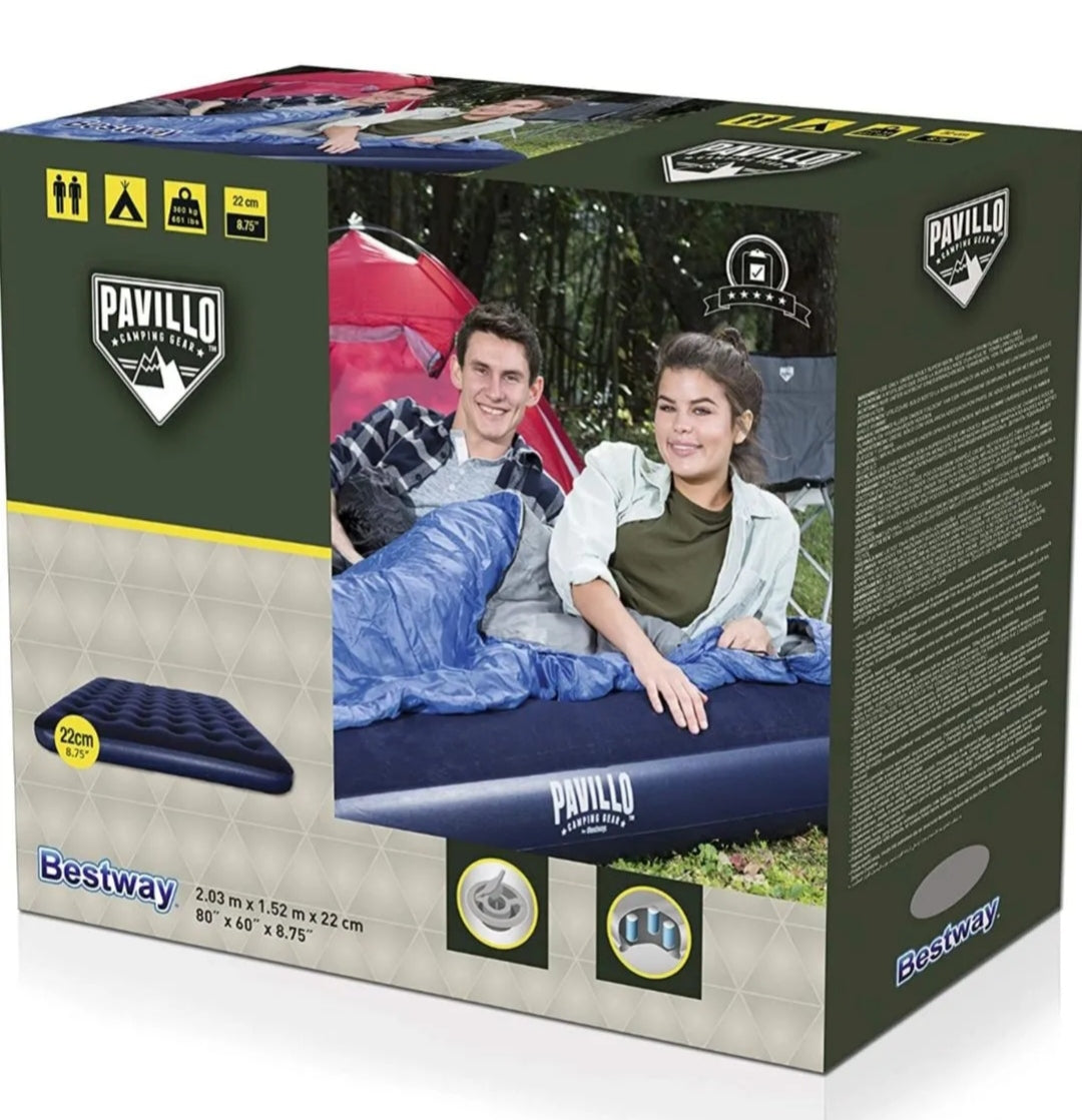 Dušek na naduvavanje sa pumpom 203x152x22 cm VELIKI