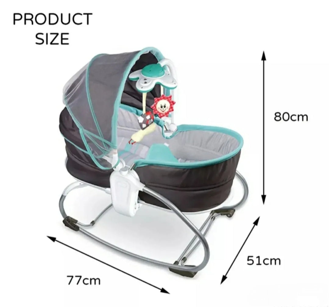 3u1 Krevet, Ležaljka - Njihalica i Stolica Za Bebe