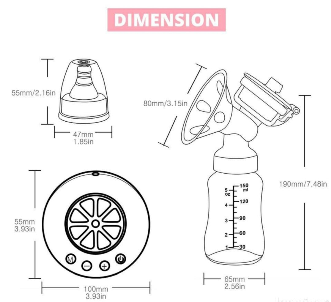 Dupla električna pumpica za izmlazanje mleka 2u1