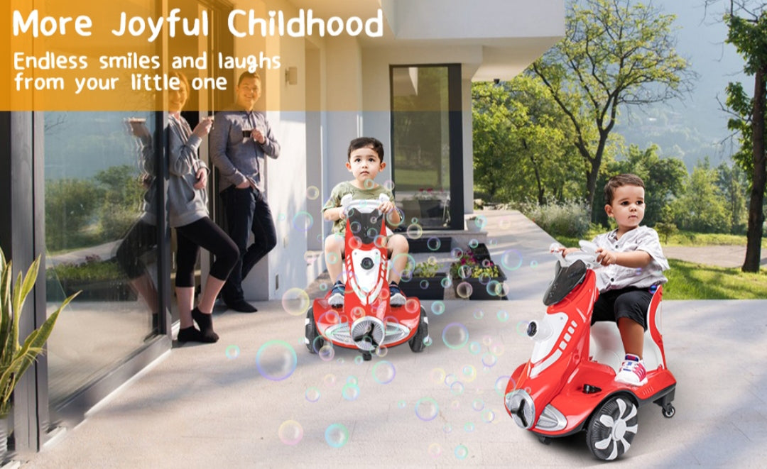Dečiji autić na akumulator sa balončićima, LED svetlima i zvukom
