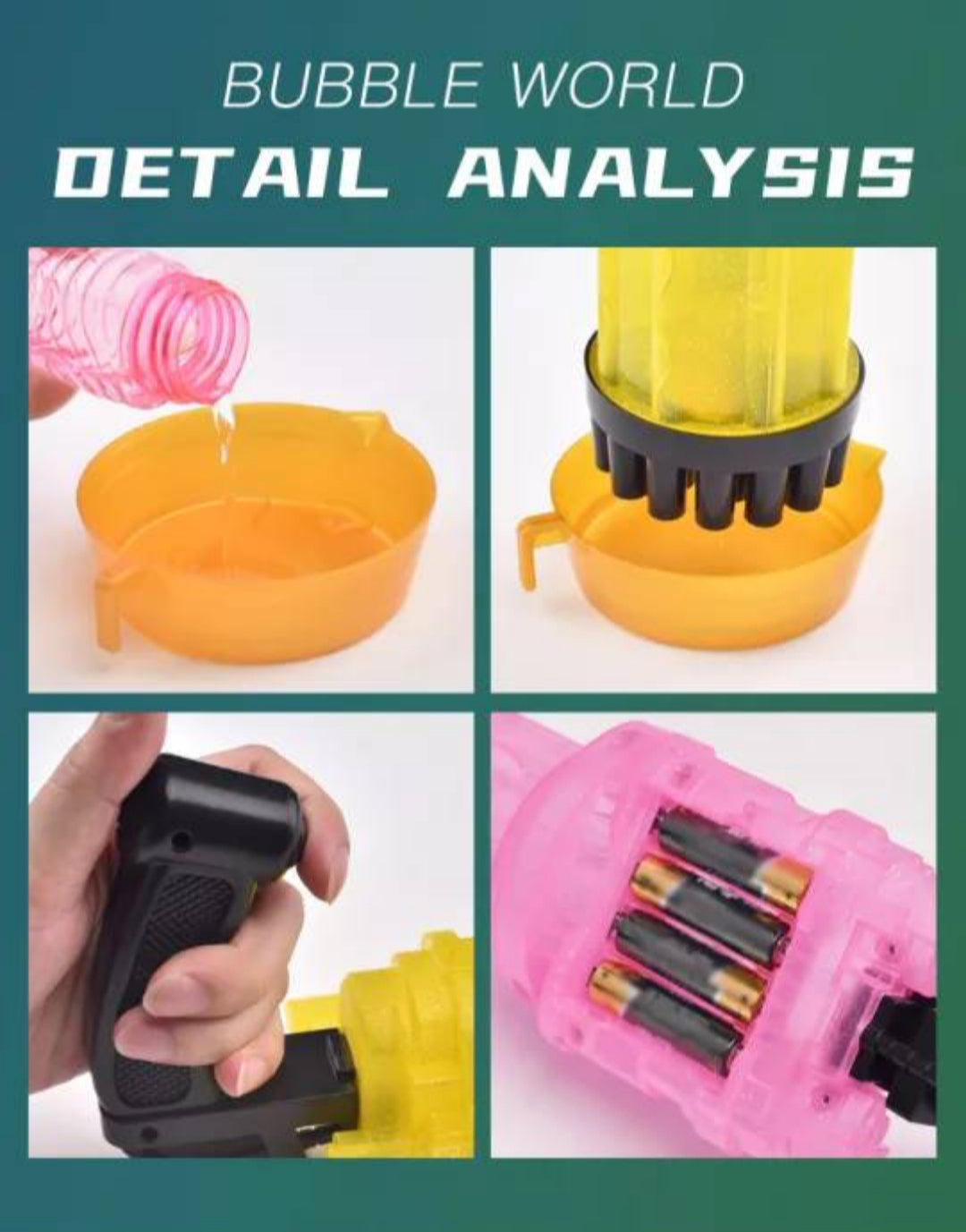 Puška za balončiće Pištolj za balončiće sa 21 rupom