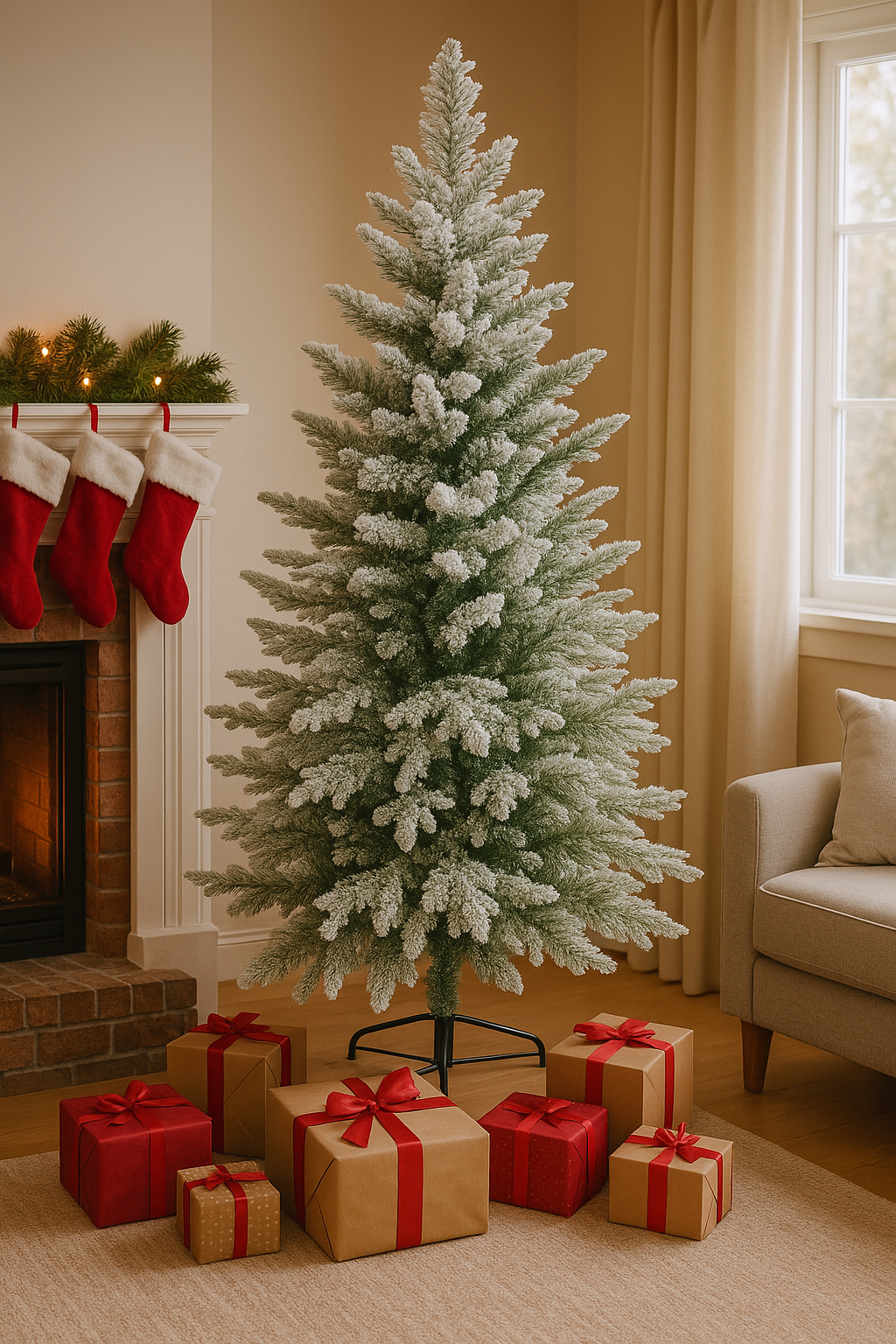 Božićna snežna jelka - premium 150cm