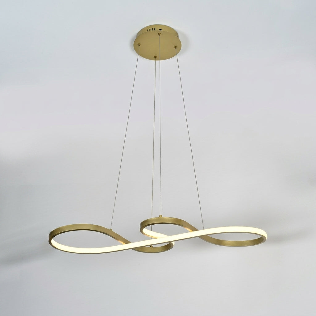 Led-luster-zlatne-boje-elegantan-daljinski upravljac