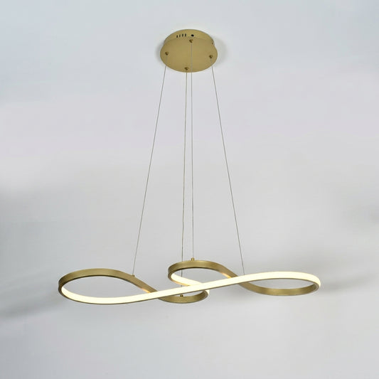 Led-luster-zlatne-boje-elegantan-daljinski upravljac