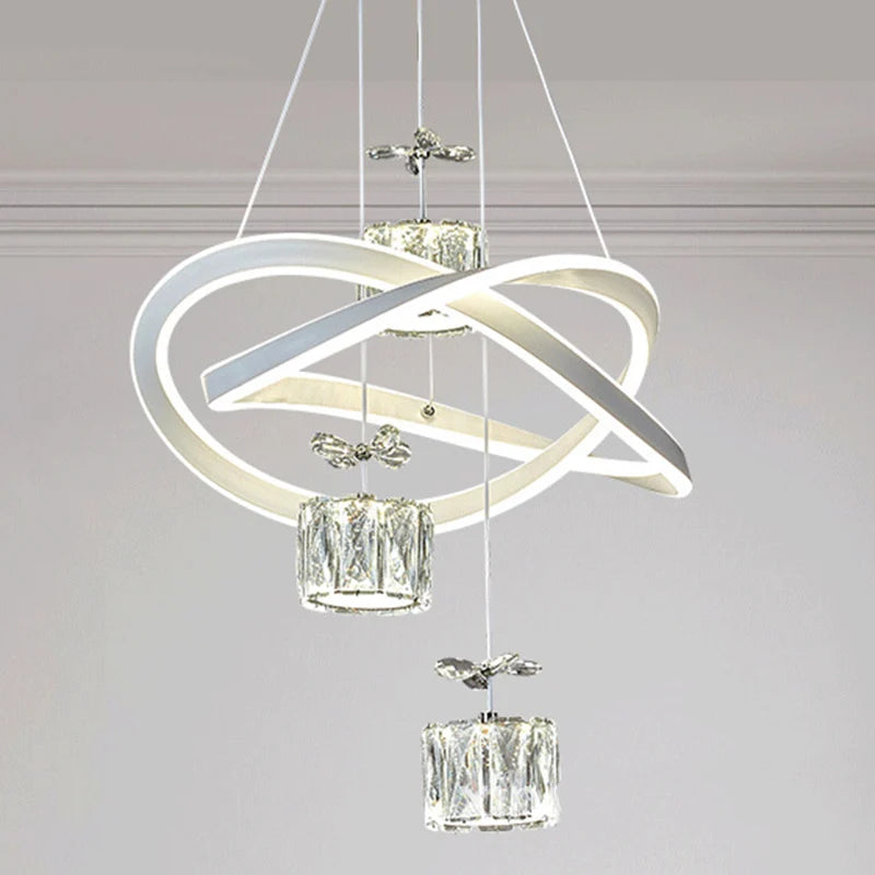 LED butterfly moderni luster