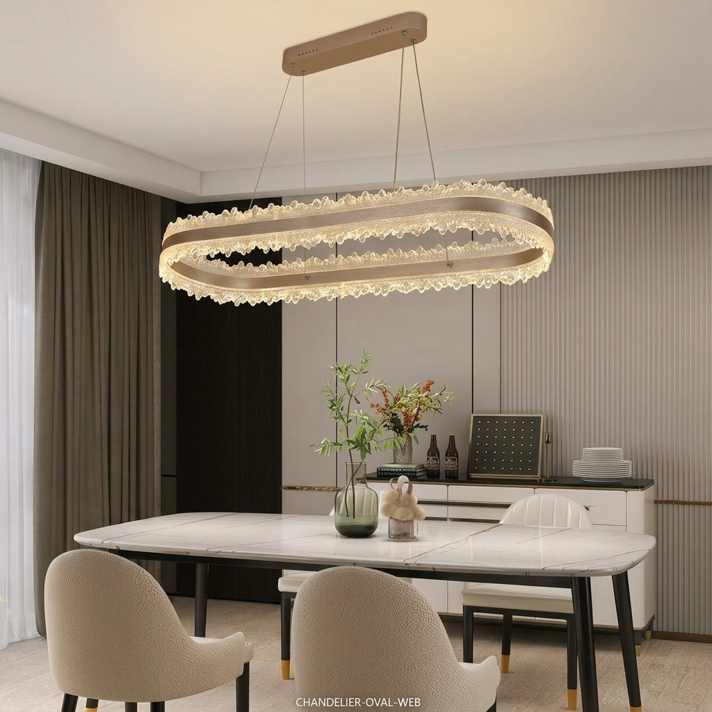 LED ovalni luster Valeso 106w