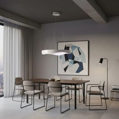 led luster talasasti okrugli sa podesivom visinom