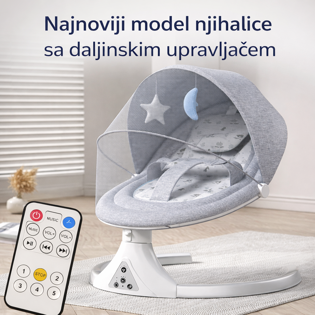 Ljuljaška – njihalica za bebe (0–24 meseca)