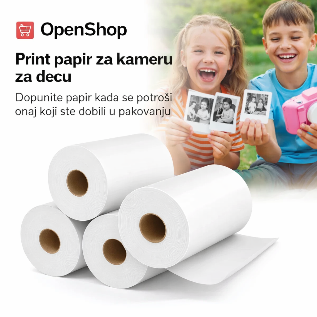 Print papir za dečije kamere – termo rolne za instant štampu