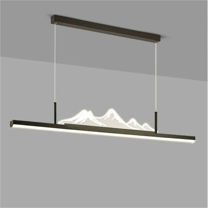 LEd luster skandinavija, planine, crna boja