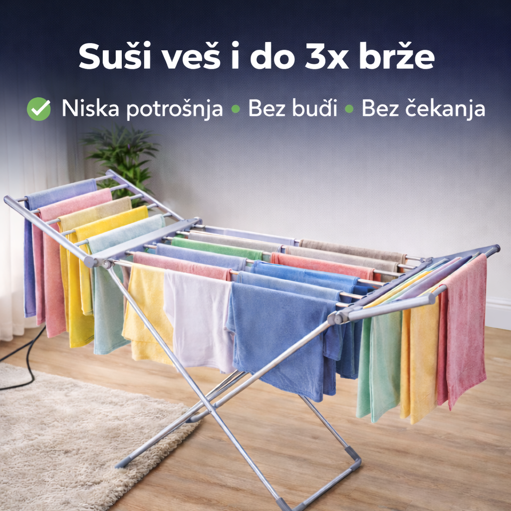 Električna sušilica za veš – brzo i pametno sušenje u zatvorenom prostoru