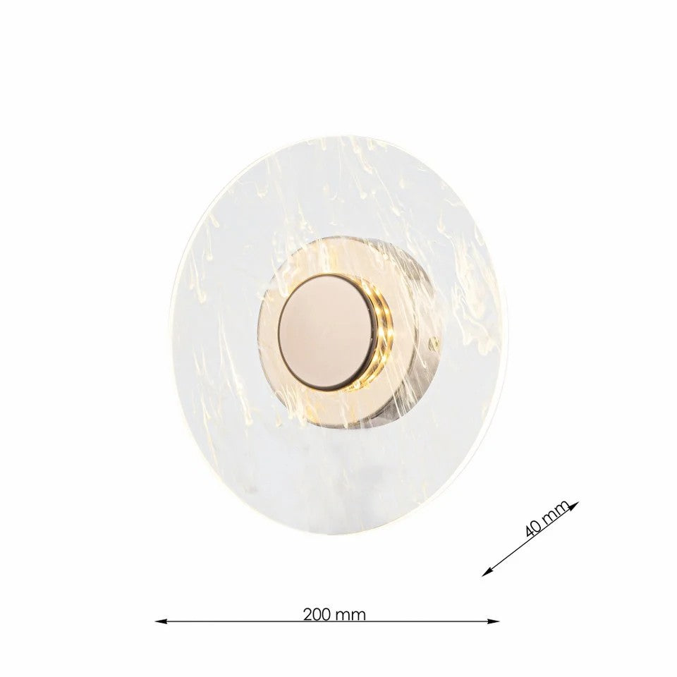 Dimenzije zidne okrugle lampe