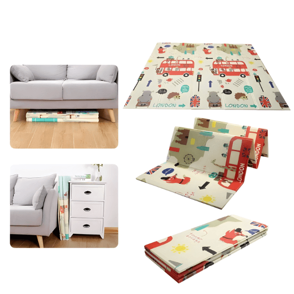 Neklizajuća meka podloga za igranje bebe 180x200