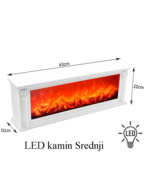 Dekorativni LED kamin sa efektom plamena
